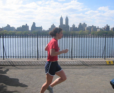 Me Running in  Central Park