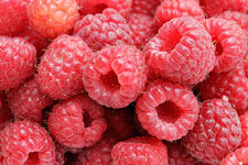 red raspberries