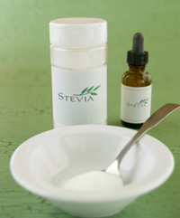 stevia sweetener in a dish
