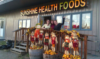 sunshine girls on porch