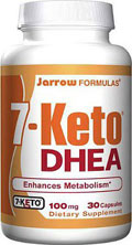 bottle of dhea capsules