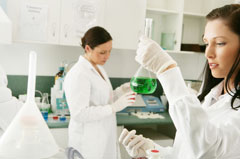 scientists conducting lab tests